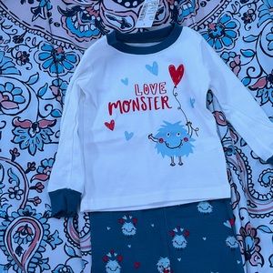 Children place 2 pcs pajama set